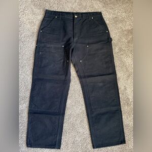 Carhartt Double Knee Pants 38x30 
Black B01-BLK Loose Original Fit USA Made